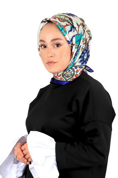 Bursa İpek ساكس كريم إيفز نمط وشاح حريري