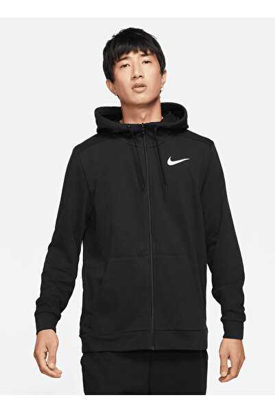 Nike Siyah Erkek Zip Ceket CZ6376-010 M NK DF HDIE FZ FL