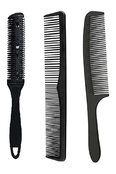 valkyrie 3 Adet Tarak Seti Usturalı Tarak Düz Tarak ve Tutmalı Tarak 3'ü 1 Arada