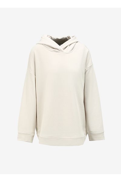 U.S. Polo Assn. BASE. Polo Assn. Hooded Collar Stone Women's Sweatshirt RC-GEDA