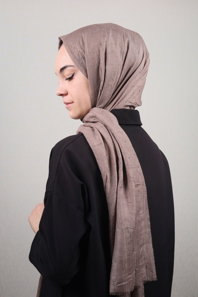 Bonjela Düz Renk Bambu Kraş Şal - Desen-03 - Renk-01-92