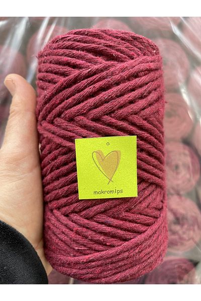 Makromİps MACROME ROPE ( 250 gr ) SINGLE WRAPPED COTTON SCAN ROPE TWIPE HOBBY MULTI-PURPOSE KEYCHAIN KNITTED BOHEM