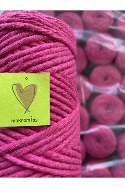 Makromİps MACROME ROPE ( 250 gr ) SINGLE WRAPPED COTTON SCAN ROPE TWIPE HOBBY MULTI-PURPOSE KEYCHAIN KNITTED BOHEM