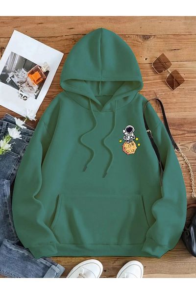 Machetta Unisex Plus Size Galaxy Φούτερ με κουκούλα με κουκούλα