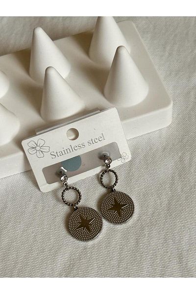 Rossetto Atelier North Steel Star Earrings