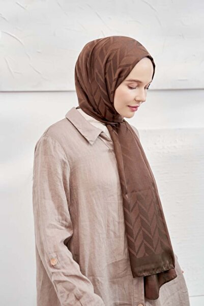 ARMANDA İTALYAN JAKAR ZİGZAG DESEN ŞAL-İPEKSİ JAKAR ŞAL