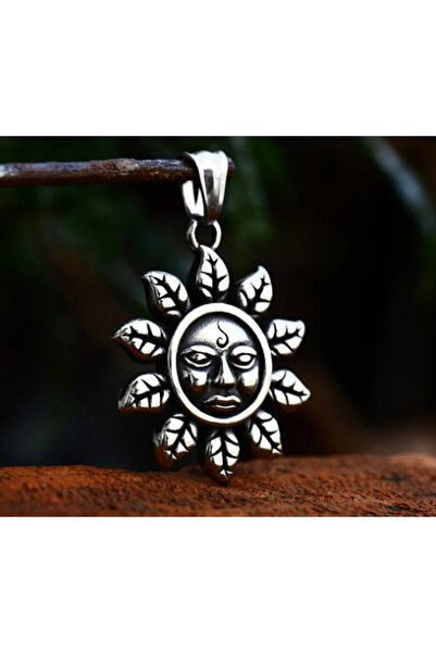 VİKİNGS الفولاذ المقاوم للصدأ إنكا مايا الطوطم قلادة الشمس / قلادة مايا
