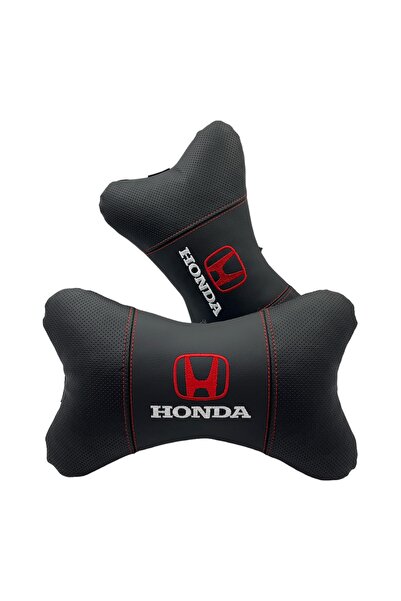 Dream Honda Nakışlı,deri Oto Boyun Yastığı, Araba Yastığı,koltuk Yastığı 2'li