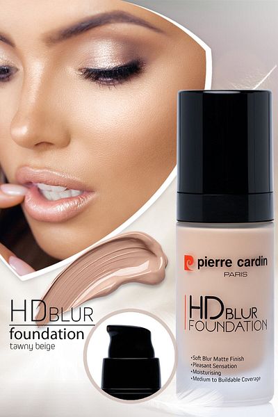 Pierre Cardin Hd Blur Smooth Look Matte Foundation Light - 30ml