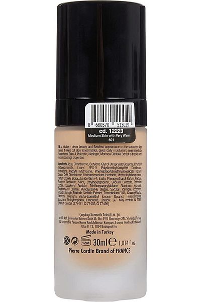 Pierre Cardin Photoglow Brightening Foundation (medium Skin With Very Warm, 30 ml)