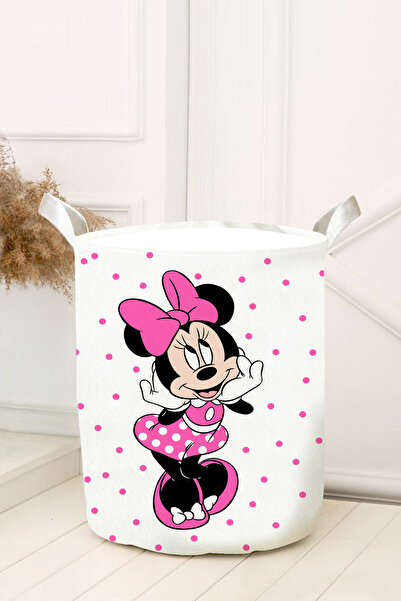 DT KIDS COȘ DE JUCĂRII CU PUNCTE ROZ MINI CAMERA COPIILOR ȘI BEBELILOR NOU