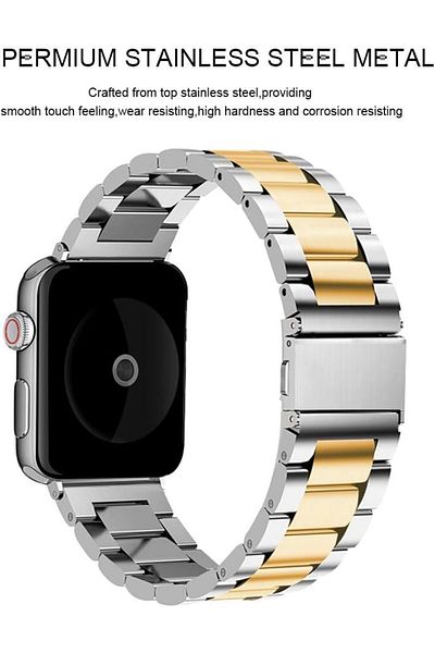 mimtec Apple Watch Compatible 38mm 40mm 41mm 1/2/3/4/5/6/se/7/8/9/Ultra 2 Metal Band Premium