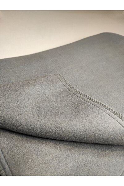 rubizenn Polar Battaniye Yumuşak Dokulu Antrasit 150x180 Örtü Overlok Dikişli