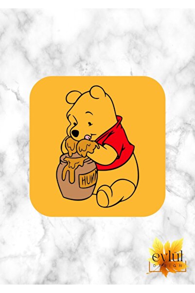 Eylül Design Winnie The Pooh Temalı Baskılı Sevimli Özel Tasarım Baskılı MDF ...