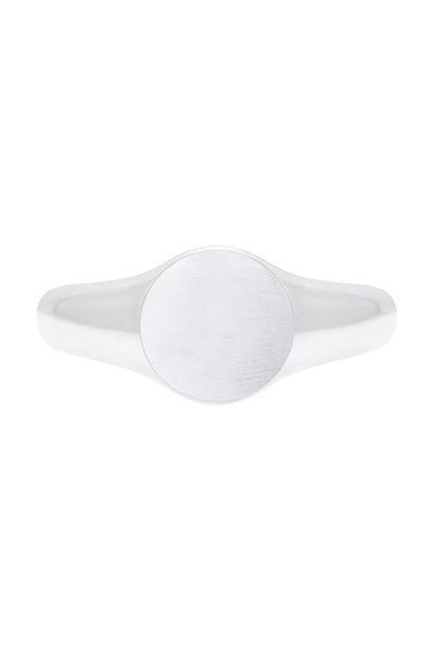 ELLI Ring Siegelring Royal Matt Geo Basic Trend 925 Silber