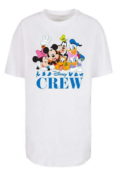 F4NT4STIC Damen Disney Mickey Mouse Disney Friends -BLK mit übergroßem Boyfriend-T-Shirt für Damen