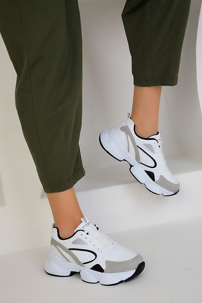 SOHO White-Black-C Women's Sneakers 17226