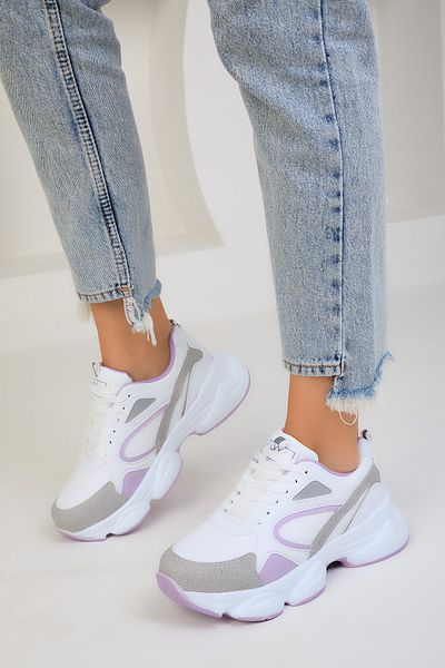 SOHO White-Lilac-C Women's Sneakers 17226