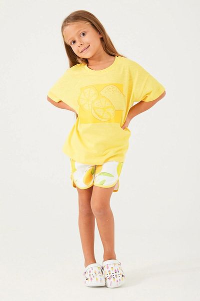 ROLY POLY WAITER BOY 100% COTTON GIRL'S SUIT WITH SHORTS 3086