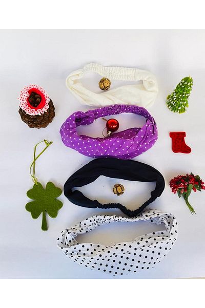 BERG - Bandana parașuta din bumbac elastic din bumbac pieptănat colorat 4 buc