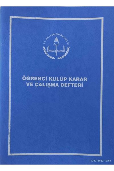Gülpaş Caietul de decizii și studii al clubului studenților, copertă din plastic