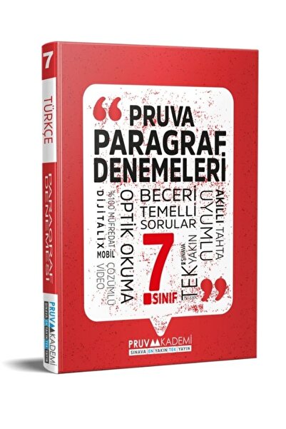 Pruva Akademi Yayınları 7. Sınıf Paragraf Denemeleri