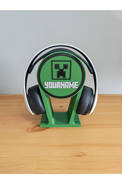 Atlas Minecraft Creeper Premium Oyuncu Ekipmanı Kulaklık Standı Tutucu Oyun B...