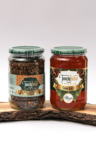 Tuncay Yatar Arıcılık Süzme Çam Balı Net 1 Kg + 300 Gr Arı Ekmeği (Perga )