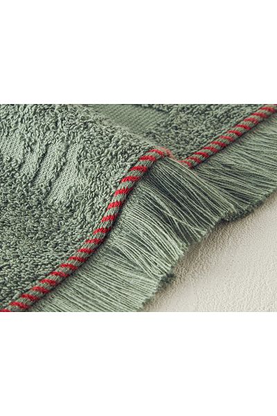 English Home Revelion Piny Bumbac Jacquard Prosop De Mână 30x45 Cm Verde