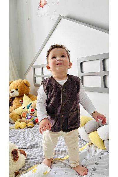 TD Collection Teddy Plush Baby/Child Vest New Year, New Year Gift Package