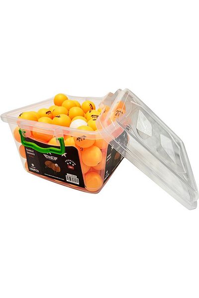 CIWAA Table Tennis Ball 3 Star Without Accessories 100 Pieces Bucket Orange
