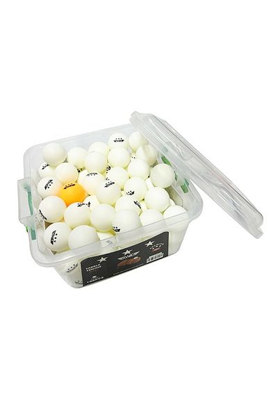 CIWAA Table Tennis Ball 3 Star Without Accessories 100 Pieces with Bucket White