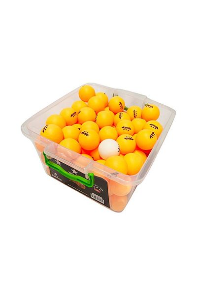 CIWAA Table Tennis Ball 3 Star Without Accessories 100 Pieces Bucket Orange