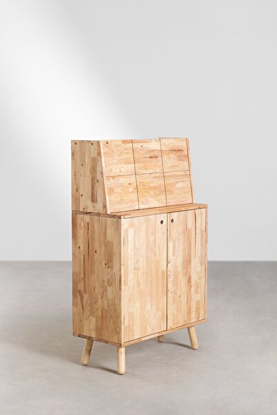 ŞafakMobilya Ahşap çok amaçlı masif dolap