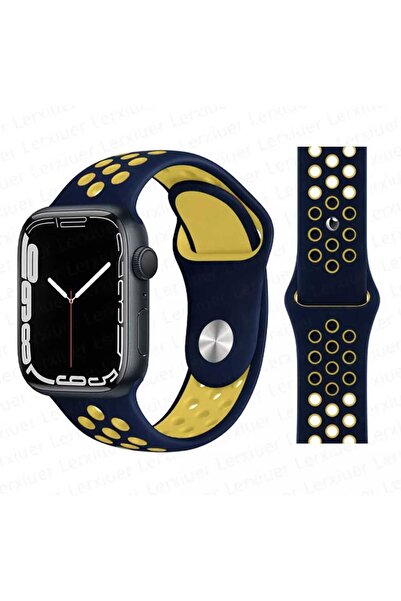 Tiger APPLE WATCH 9-8-7-6-5-4-3-SE / 38-40-41 MM UYUMLU DELİKLİ SİLİKON SPOR ...