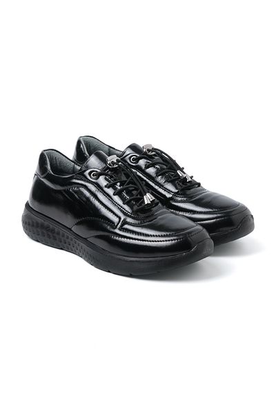 John May Pantofi de exterior pentru femei Mar-23k-152-110 John May Black Lace Piele lacuita