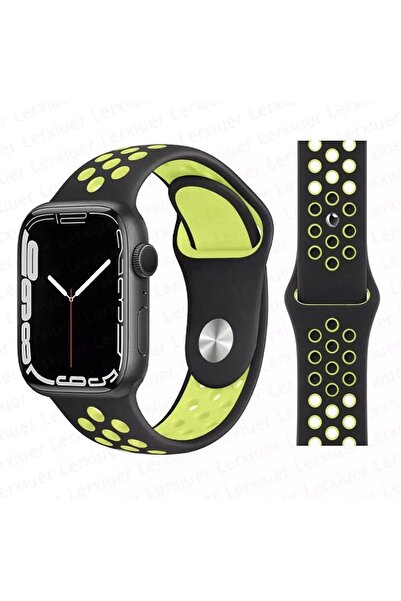 Tiger APPLE WATCH 9-8-7-6-5-4-3-SE / 38-40-41 MM Uyumlu DELİKLİ NİKE SİLİKON ...
