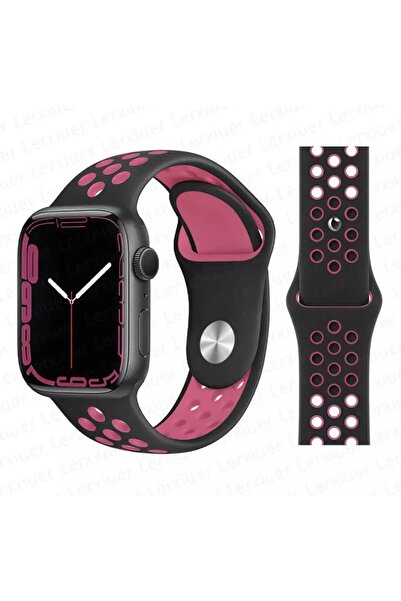 Tiger APPLE WATCH 9-8-7-6-5-4-3-SE / 38-40-41 MM UYUMLU DELİKLİ SİLİKON SPOR ...