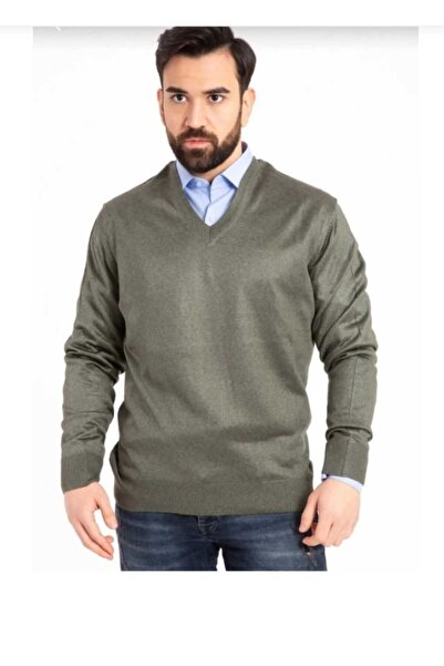 MaviMoure Men's V-Neck Knitwear Sweater - Thin Wool, Regular Fit