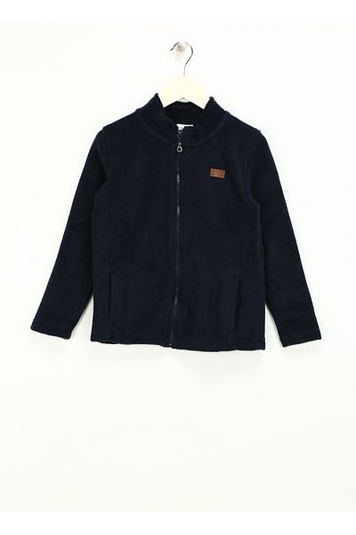 U.S. Polo Assn. U.S. Polo Assn. Navy Blue Boy's Sweatshirt - Stand Collar, Regular Fit Hayro