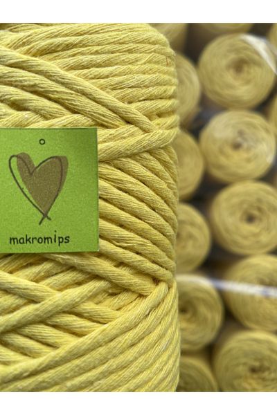 Makromİps Macrame Rope 250 gr Single Twisted Cotton Guaranteable RAINBOW BAG SLIPPERS BASKET CURTAIN SUPLA