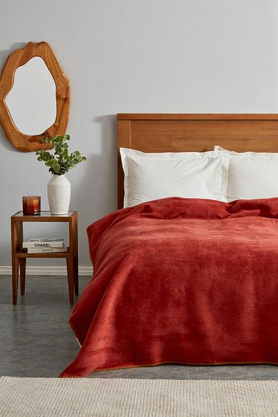 Karaca Home Saye, Blanket, Double, Tile Mustard