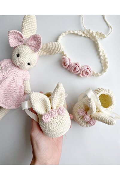 Damla Amigurumi Tavşan Şila set