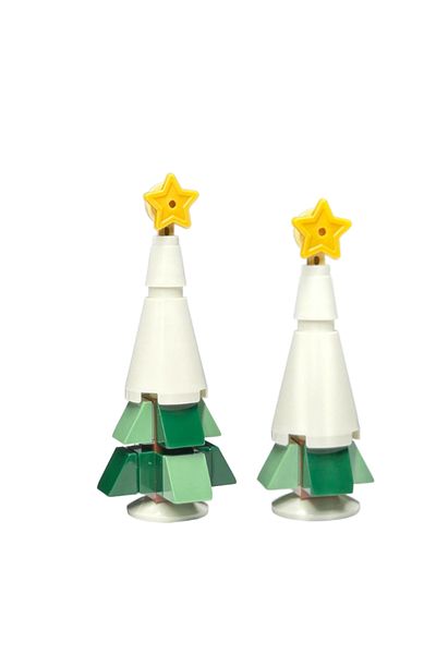 LEGO Harry Potter Microstructures - Day 10 + Day 23 - Christmas Tree with Snow Top