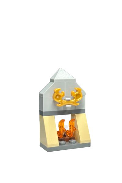 LEGO Harry Potter Micro Buildings - Day 19 - Fireplace with Reindeer Horn (Three Broomsticks Inn)