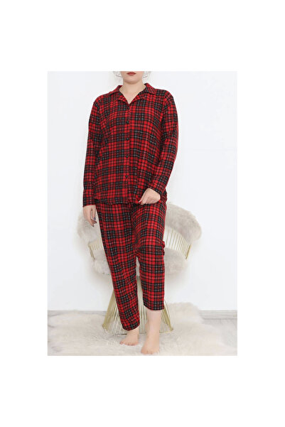 Genel Markalar Büyük Beden Süet Takım Siyahkırmızı - 455.1287.