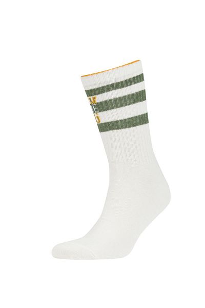 DeFacto 3-teilige lange Herrensocken aus Baumwolle