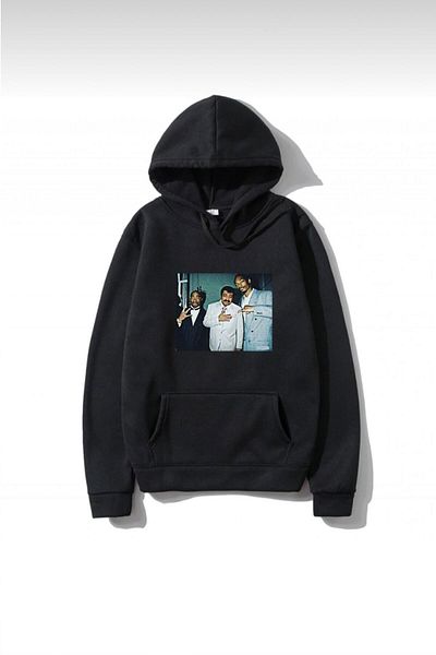 WNWGKN Hanorac cu glugă unisex cu imprimeu negru