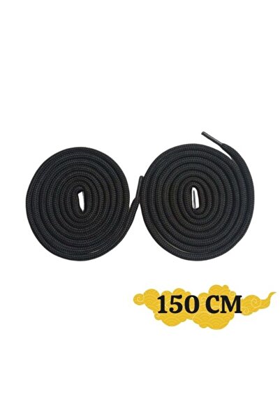 Shoes Comfort 150 CM SİYAH Yuvarlak Bot Bağcığı, Fitilli Dayanıklı Sağlam Bağ...