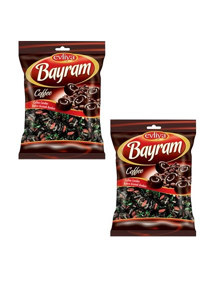 Evliya Şekerleme Holiday Candy - Coffee Flavored, 500g X 2